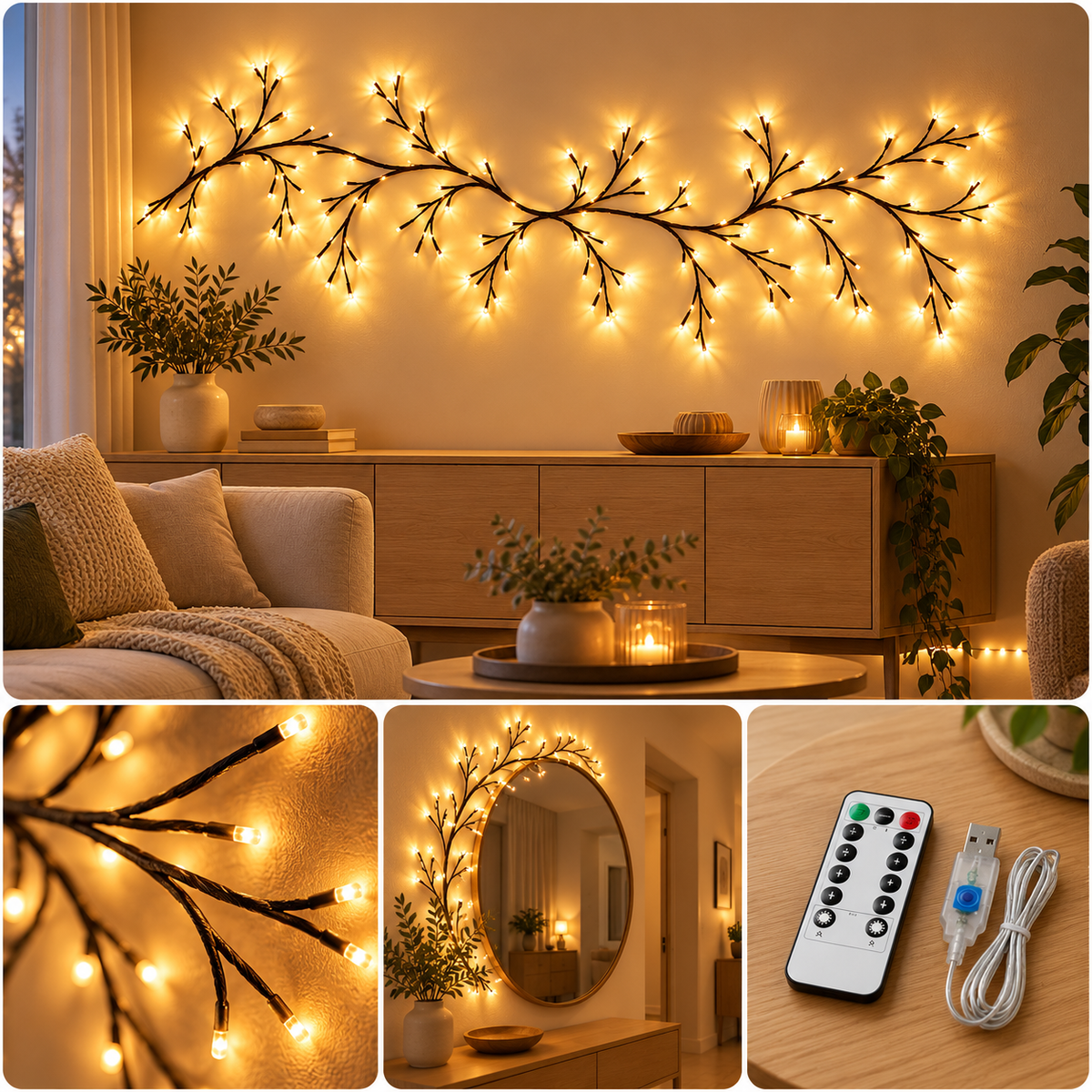 TwinkleBranch™ | Decorative LED Lighted Branches for Home