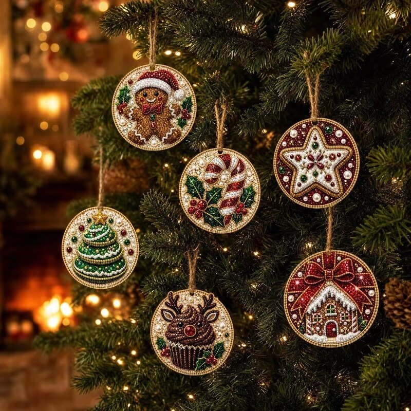 FestiveSpark™ | Christmas Diamond Art Ornament Decorating Kit