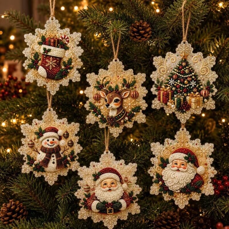 FestiveSpark™ | Christmas Diamond Art Ornament Decorating Kit