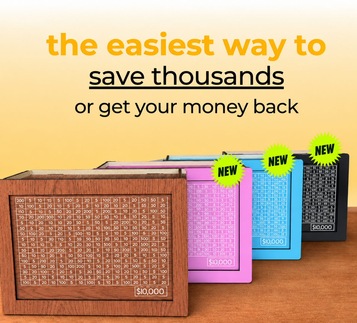 SaveNest™ | Japanese-Style Money Saving Challenge Box
