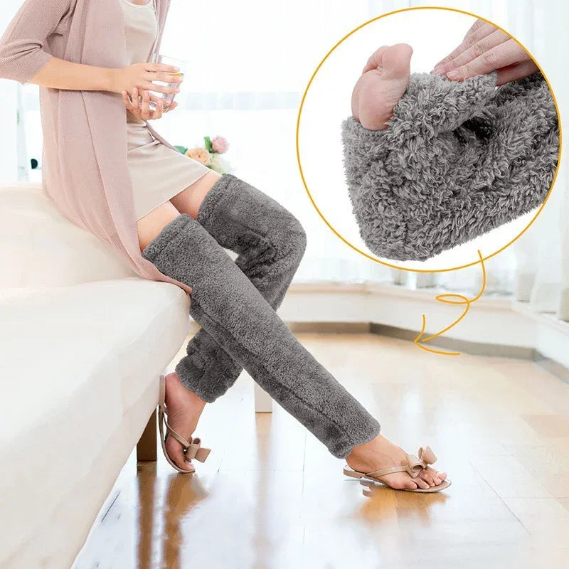 CozyLegs™ | Extra-Long Plush Warm Socks
