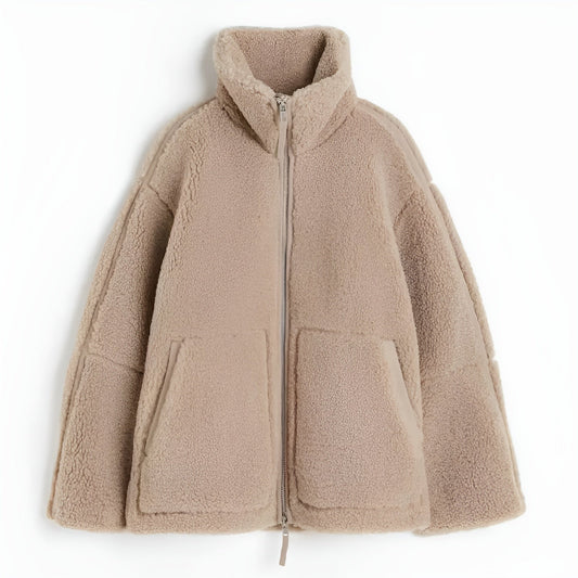 TeddyLuxe™ Cozy Sherpa Jacket for Women