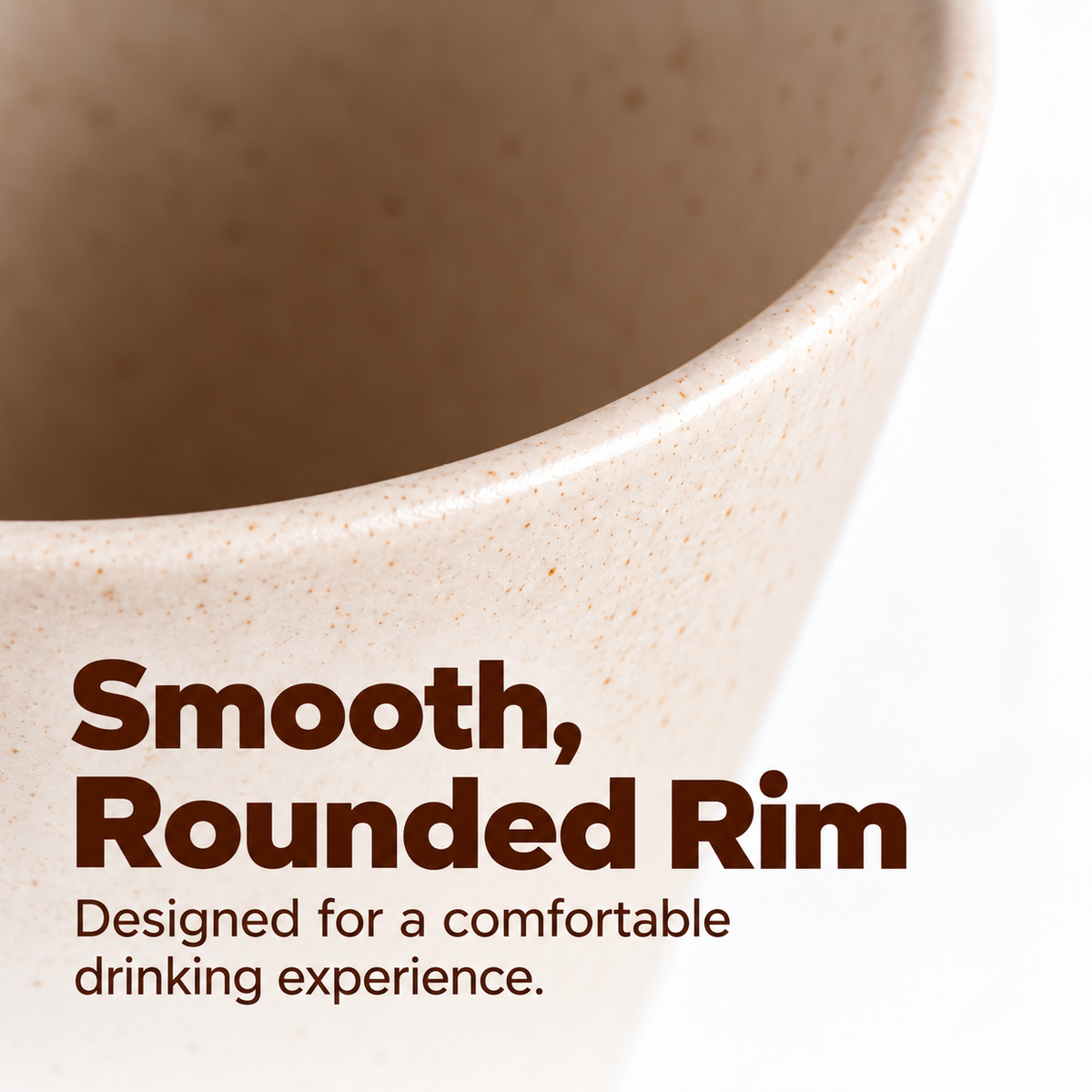 OakBrew™ | Rustic Ceramic Coffee Cup with Wooden Handle