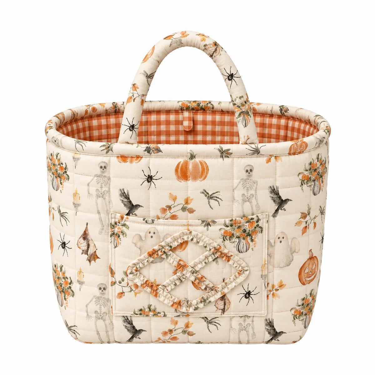 FloraCarry™ | Spacious Quilted Floral Storage Tote
