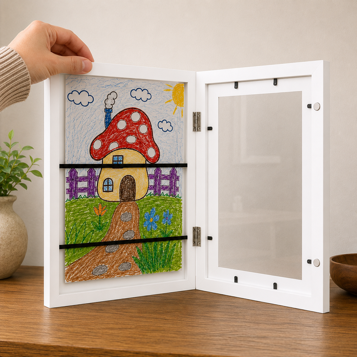 ArtKeep™ | Kids’ Art Frame – Stylishly Display & Store Their Creative Masterpieces