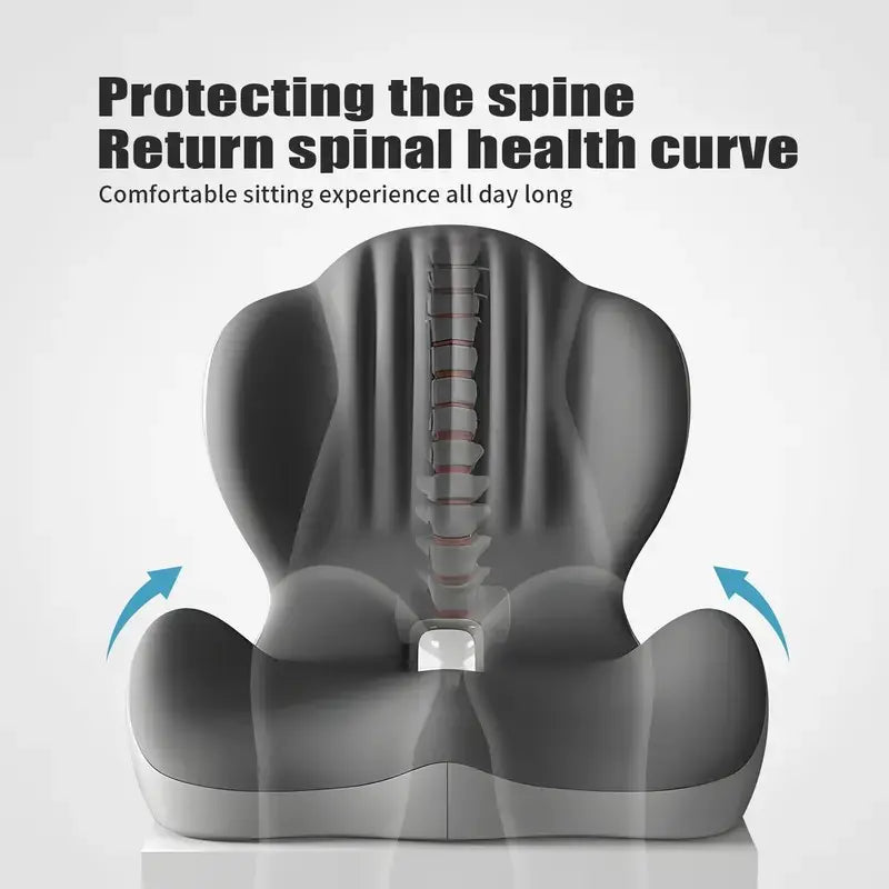 PostureNest™ Ergonomic Seat Cushion with Back Support