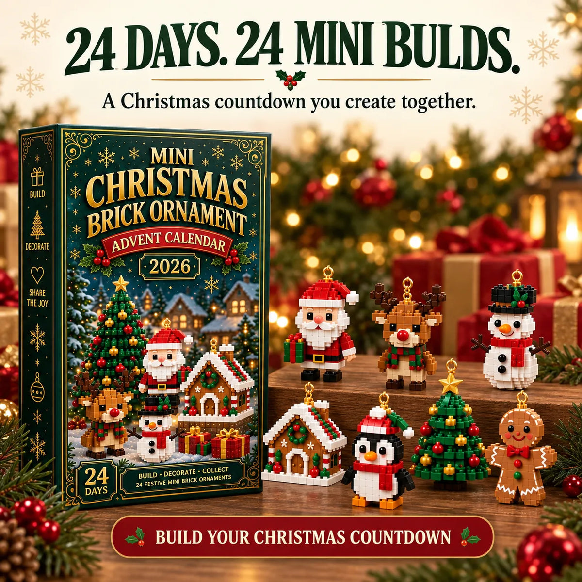FestiveBuild™ Christmas Brick Advent Calendar