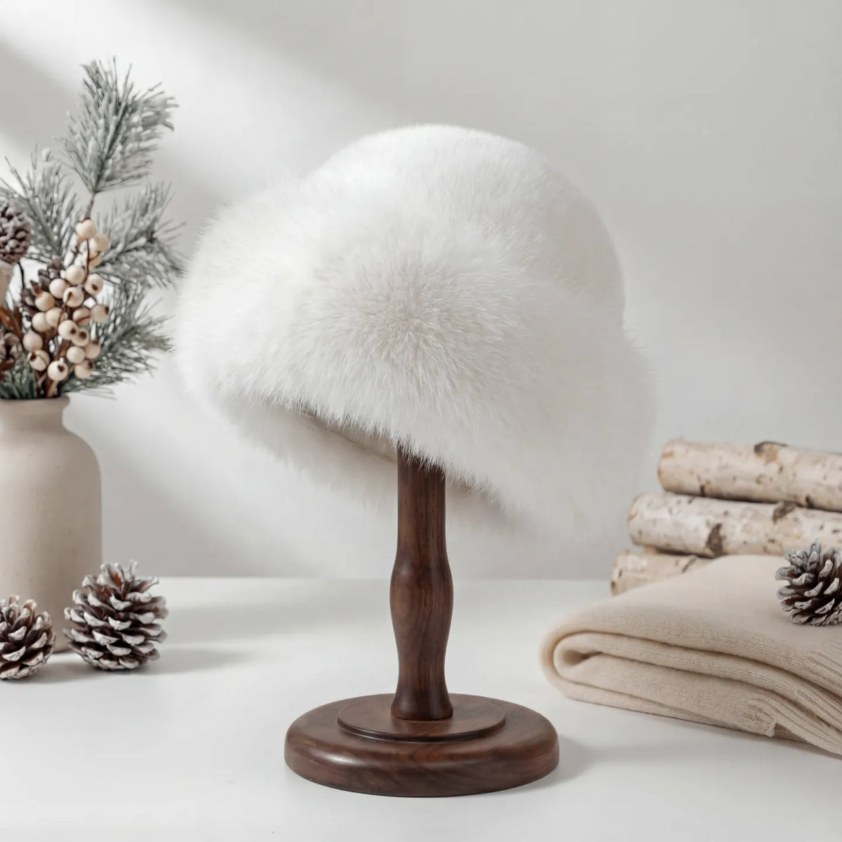 VelvetCrown™ | Elegant Faux Fur Winter Beret