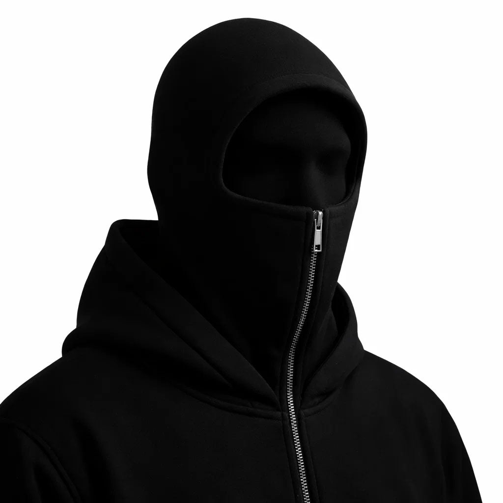 ShadowZip™ | Unisex Full-Zip Balaclava Hoodie