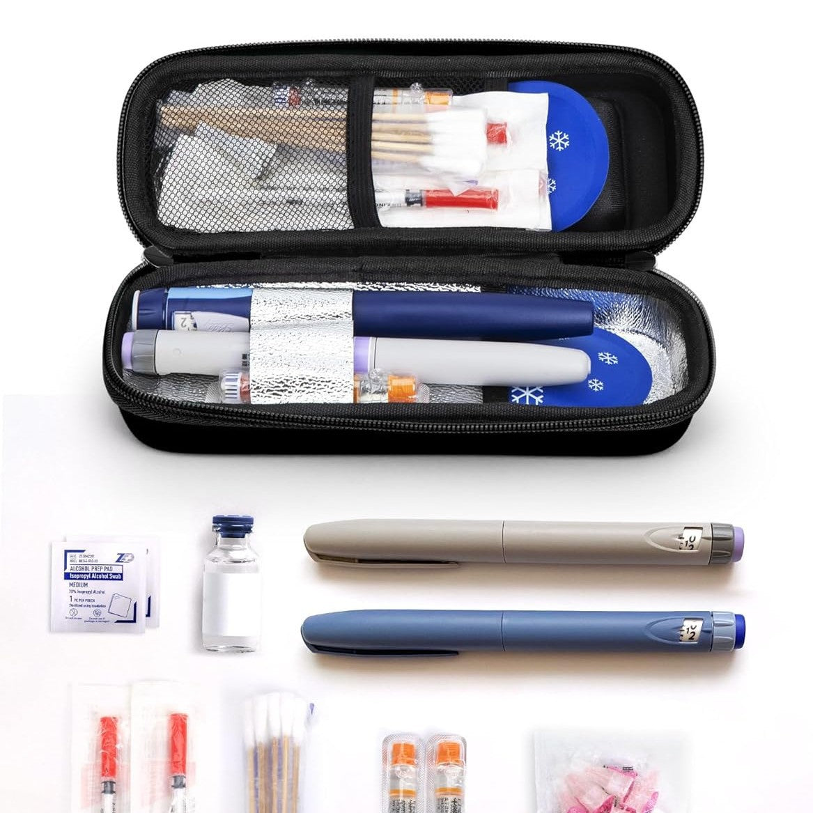 FrostKeep™ | Portable Peptide Cooling Case with Digital Temperature Display