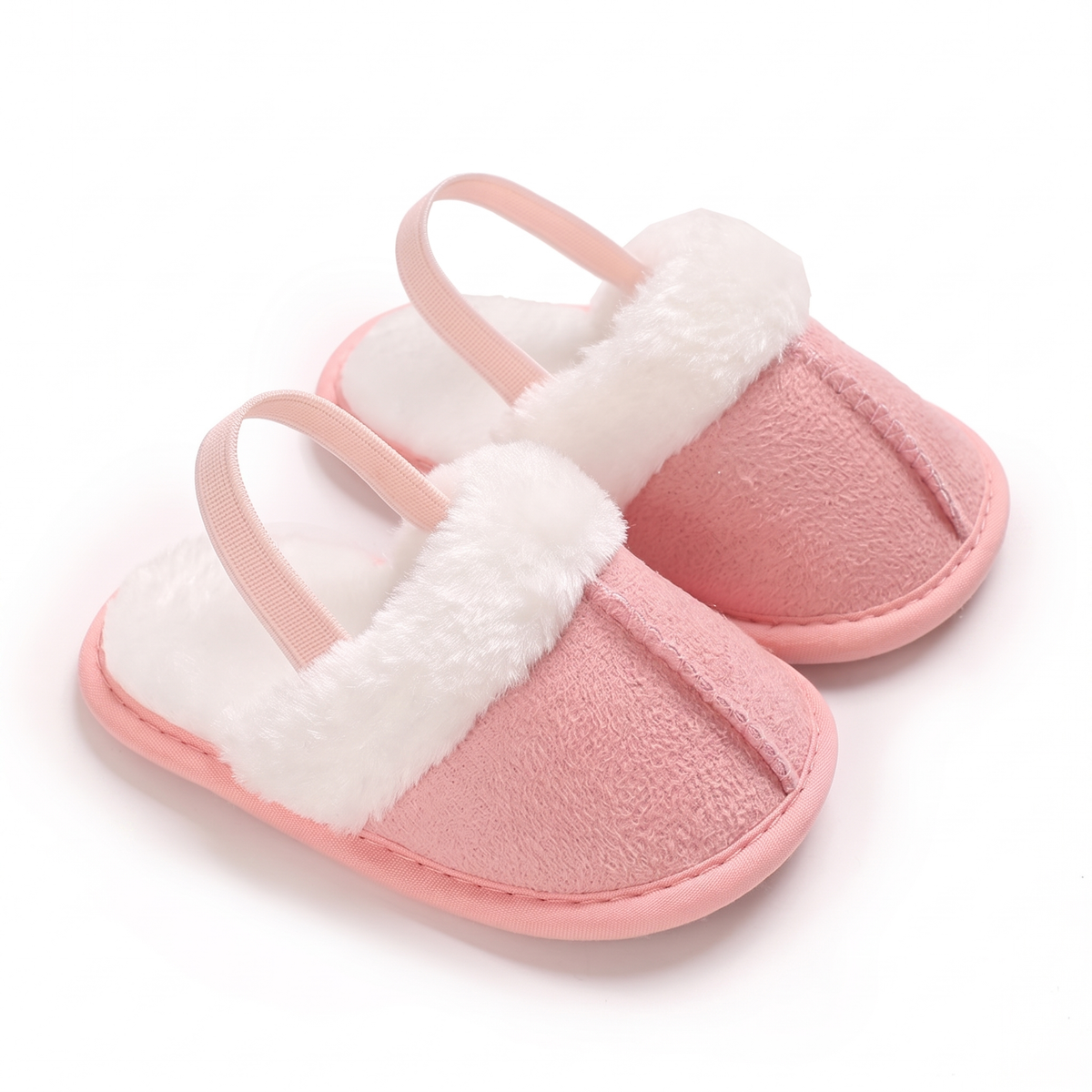 TinyCuddle™ | Cozy Baby Slippers with Back Strap