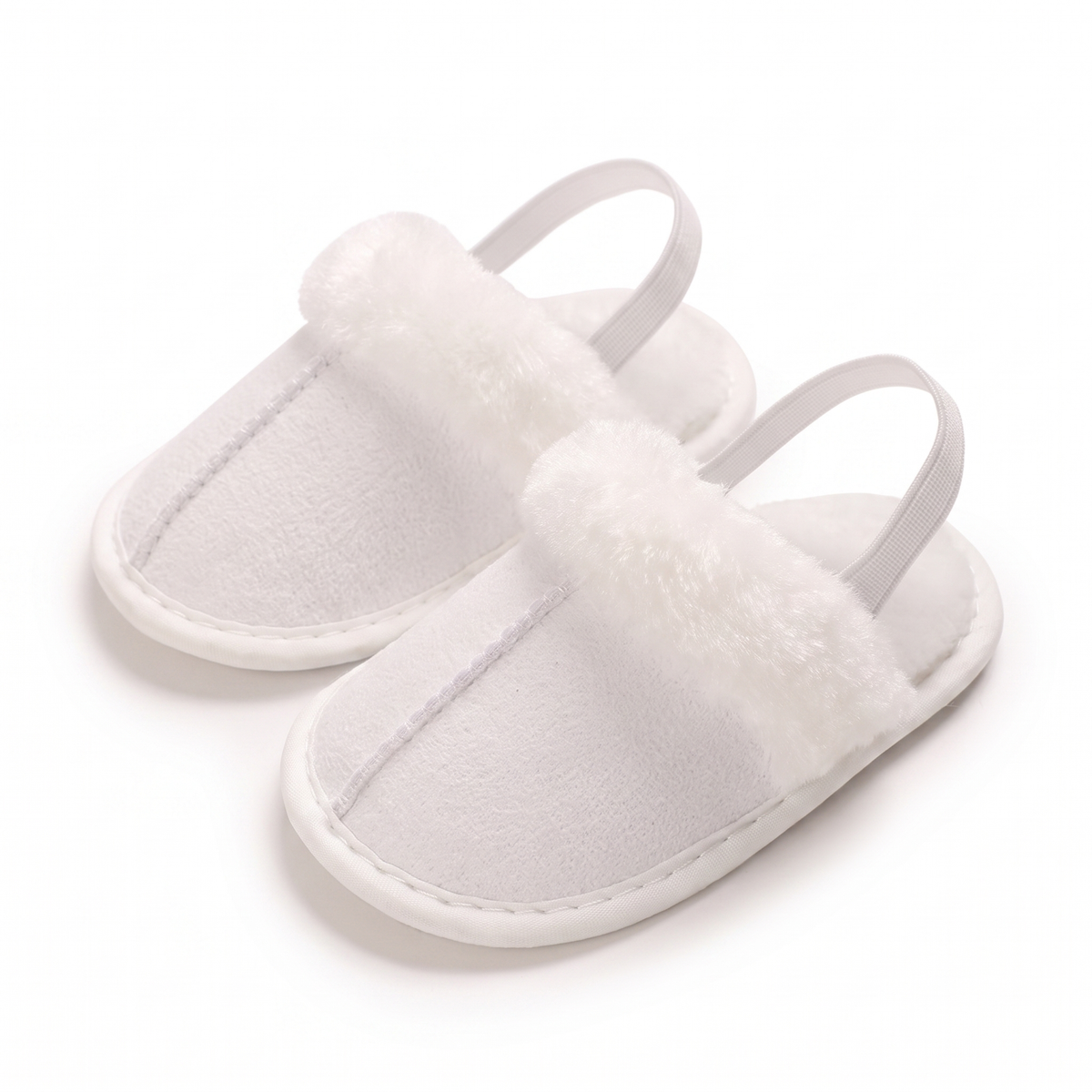 TinyCuddle™ | Cozy Baby Slippers with Back Strap