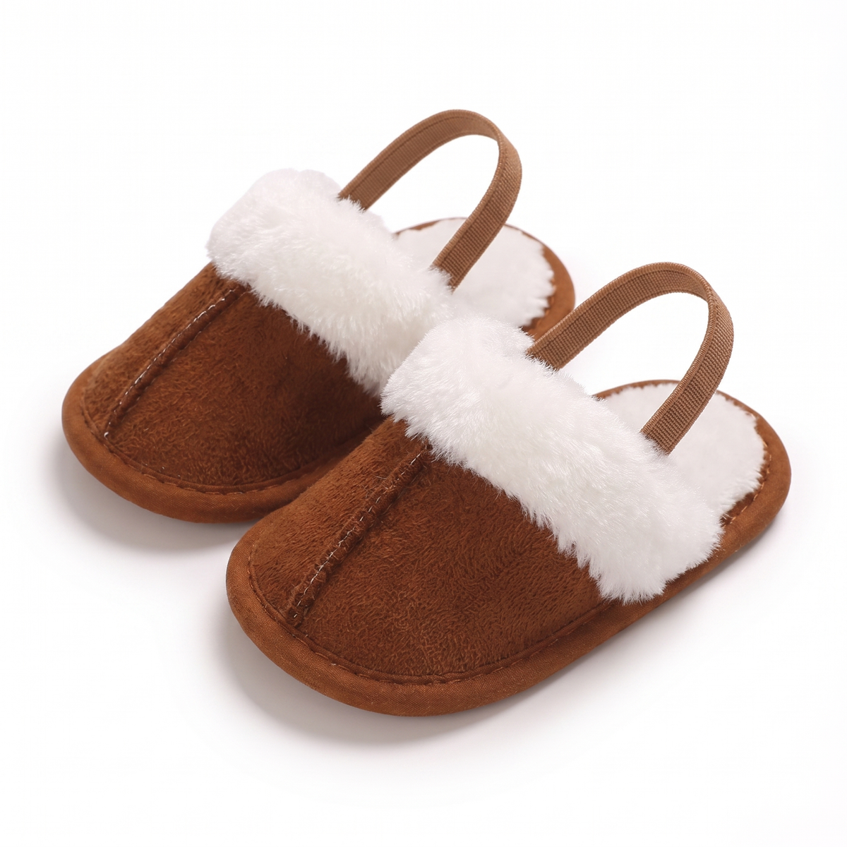 TinyCuddle™ | Cozy Baby Slippers with Back Strap