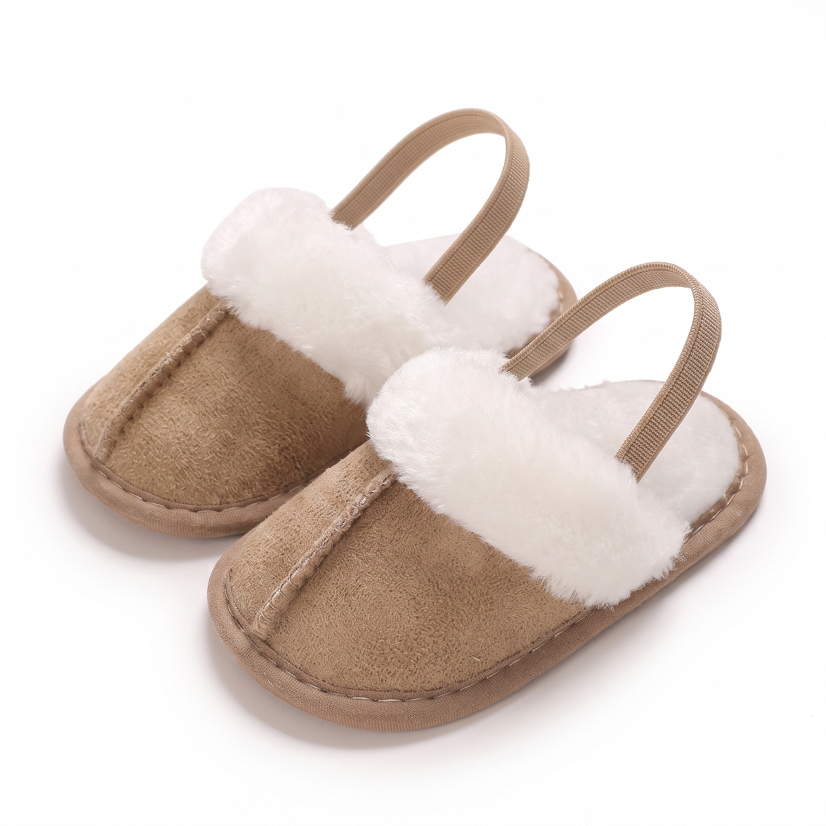 TinyCuddle™ | Cozy Baby Slippers with Back Strap