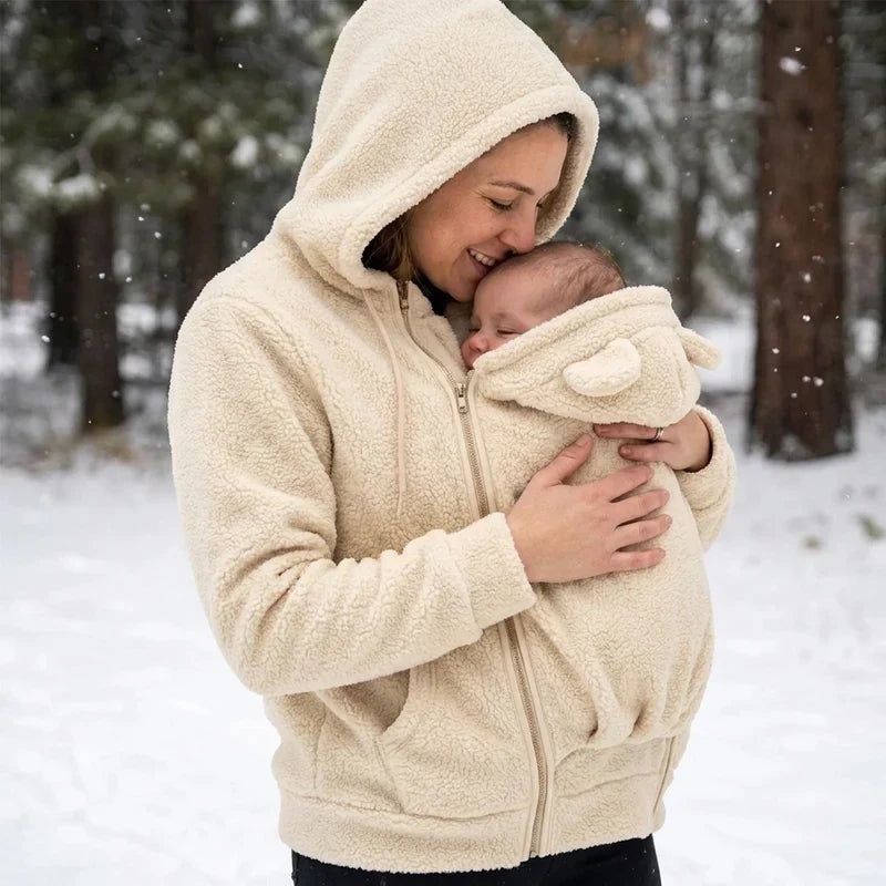 MamaNest™ Cozy Babywearing Sherpa Hoodie