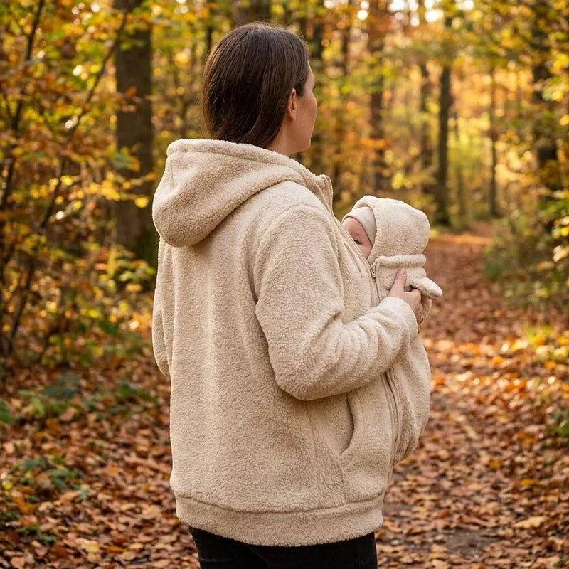 MamaNest™ Cozy Babywearing Sherpa Hoodie