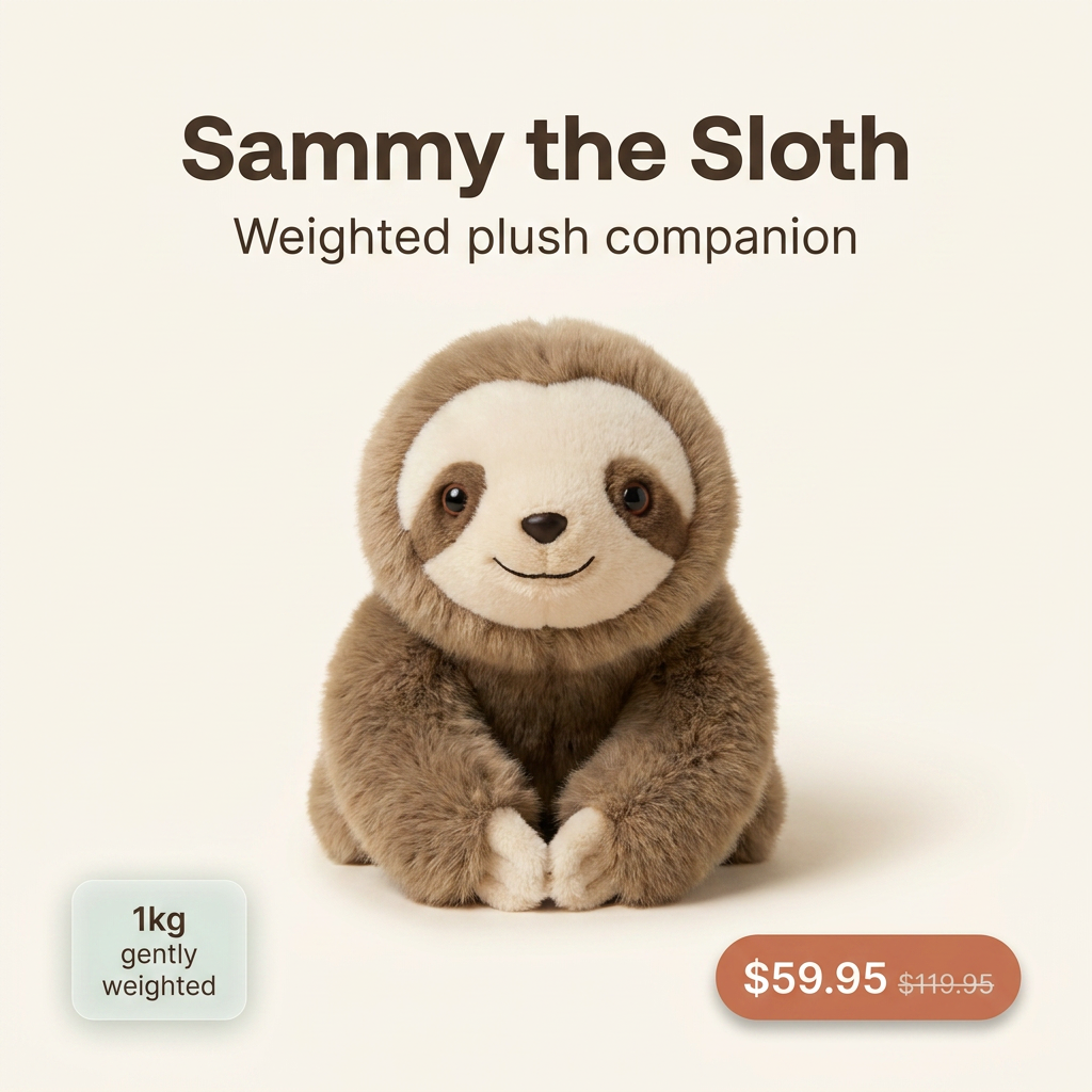 CuddleWeight™ | Calming Weighted Plush Companion