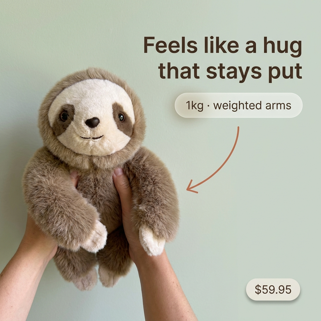 CuddleWeight™ | Calming Weighted Plush Companion