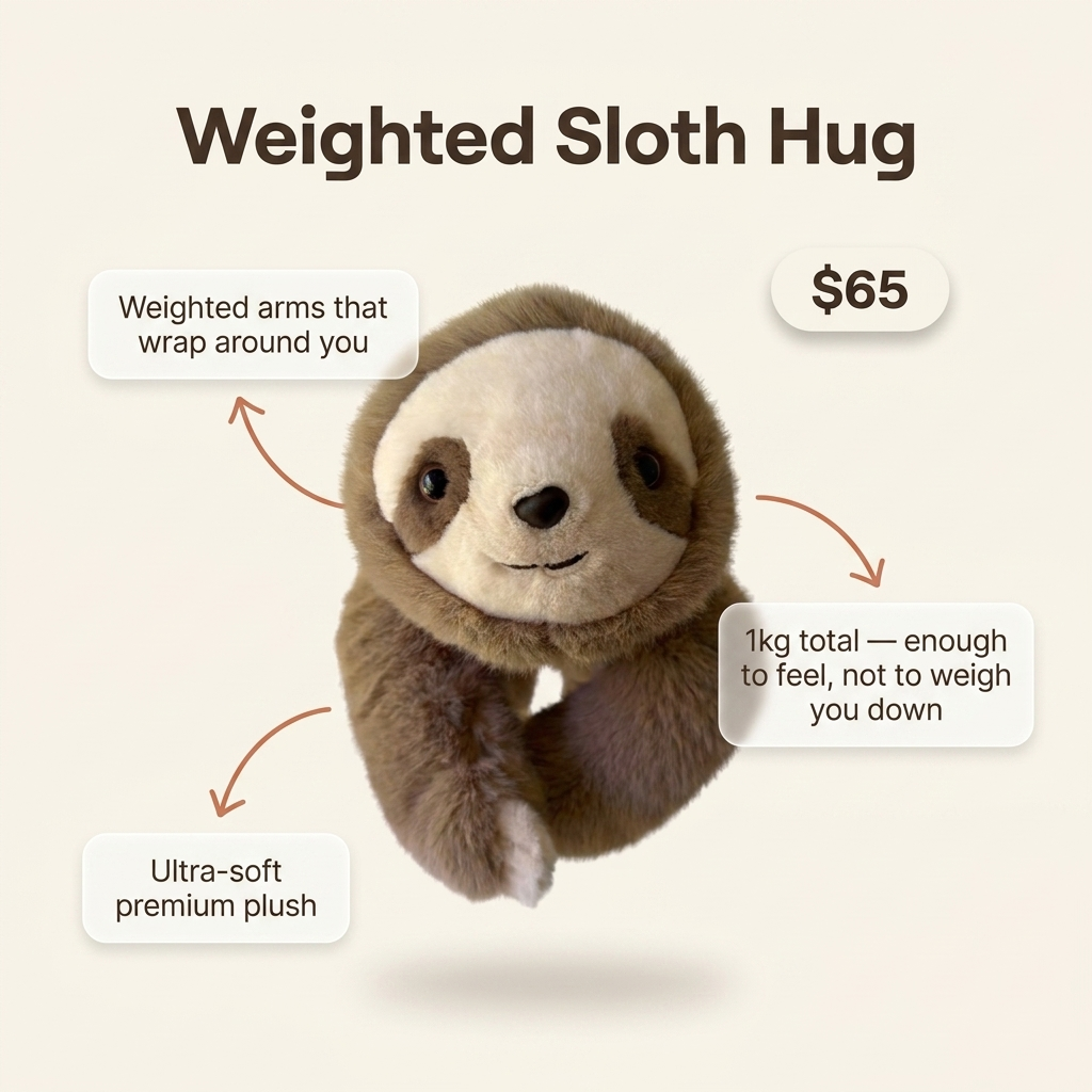 CuddleWeight™ | Calming Weighted Plush Companion