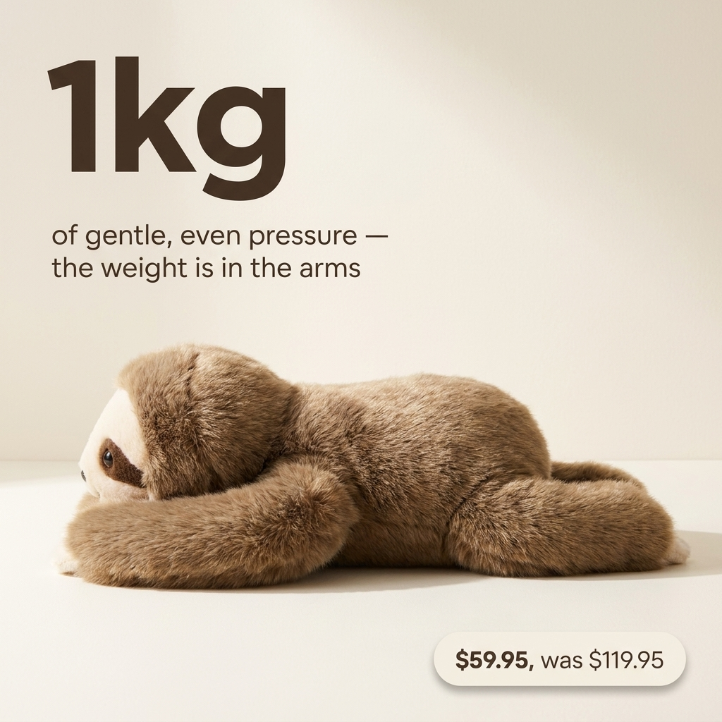 CuddleWeight™ | Calming Weighted Plush Companion