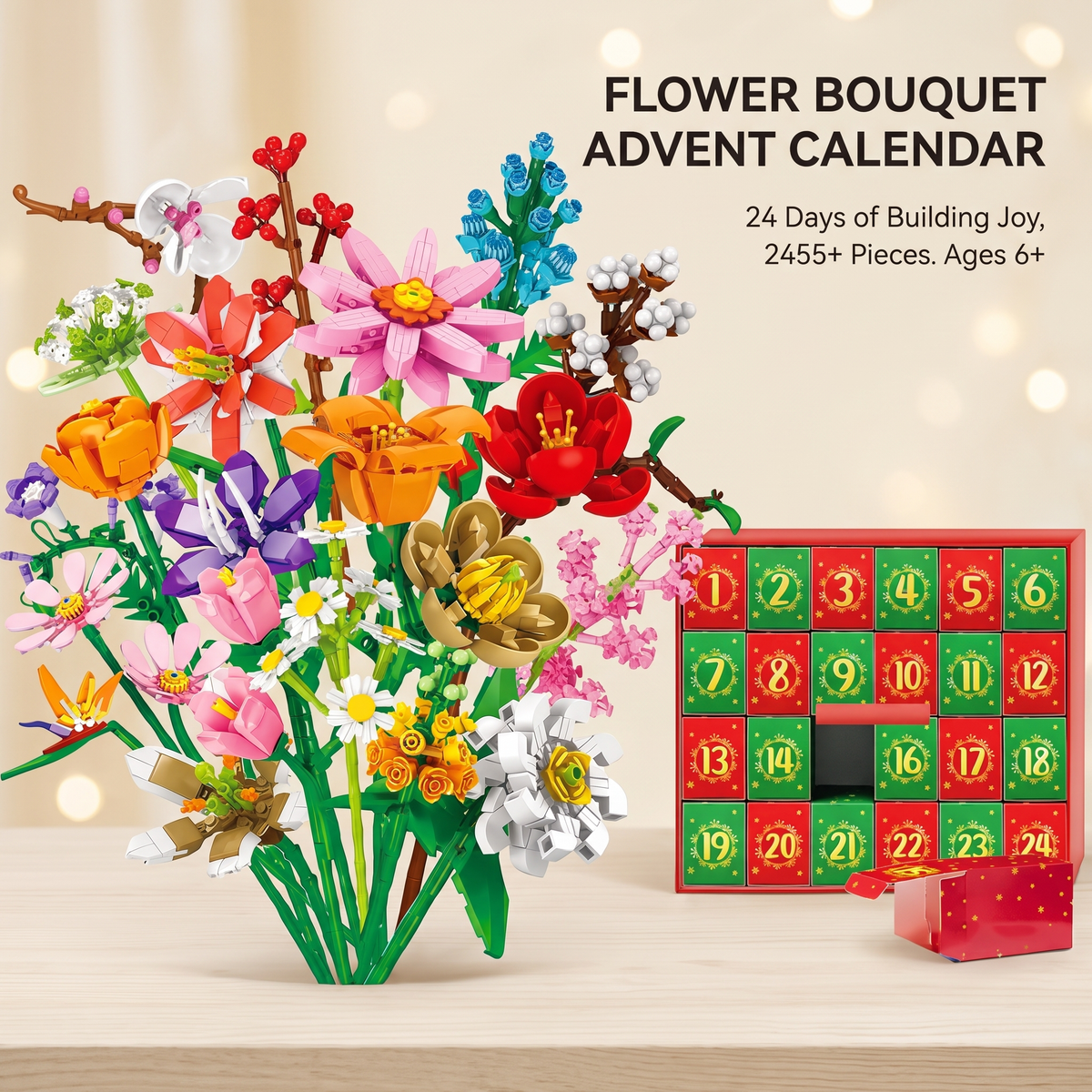 BloomWonder™ | Christmas Flower Building Blocks Advent Calendar