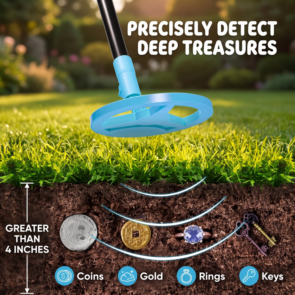 TreasureQuest™ | Kids' Digital Metal Detector for Outdoor Adventures