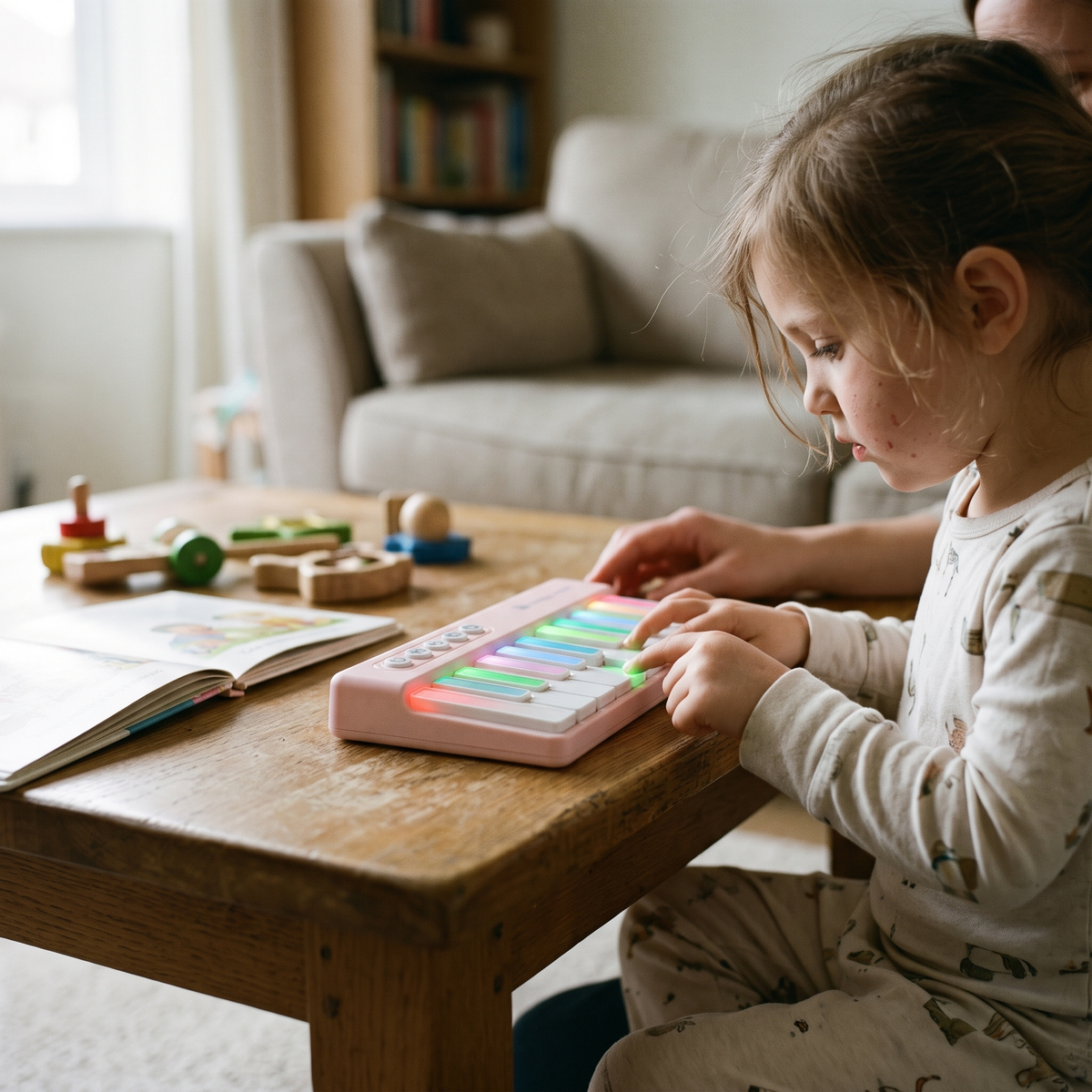 RainbowKeys™ | Interactive Kids' Mini Piano with Colorful LED Lights