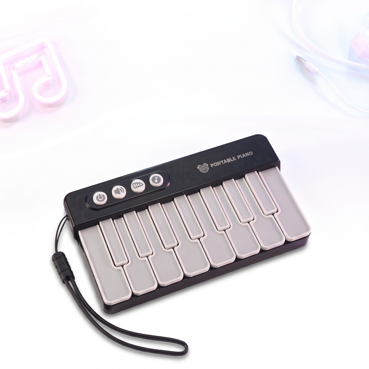 RainbowKeys™ | Interactive Kids' Mini Piano with Colorful LED Lights