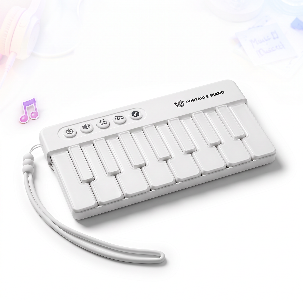 RainbowKeys™ | Interactive Kids' Mini Piano with Colorful LED Lights