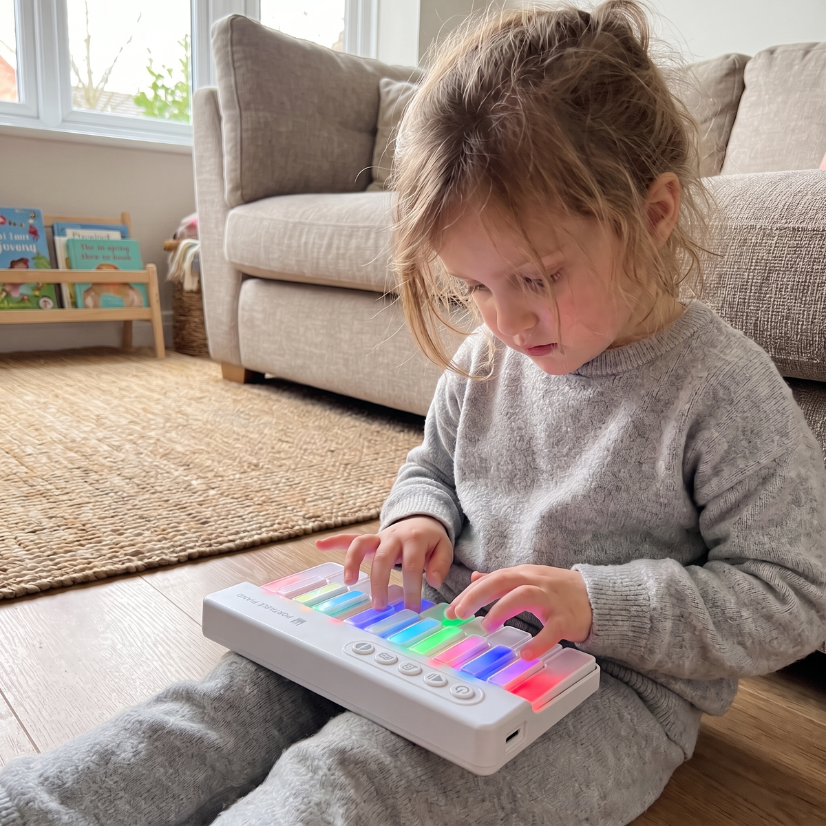 RainbowKeys™ | Interactive Kids' Mini Piano with Colorful LED Lights