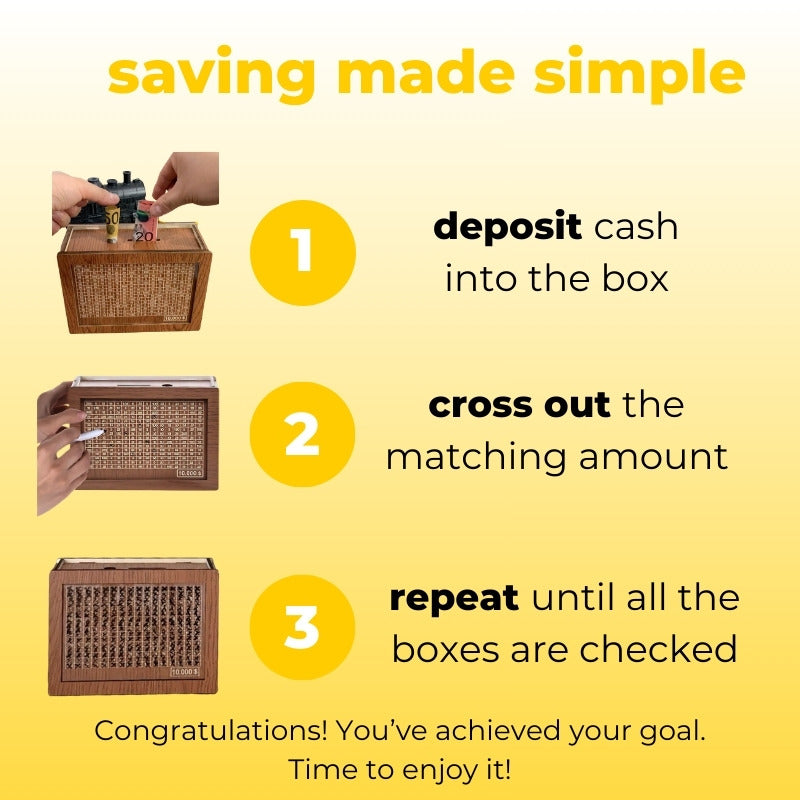SaveNest™ | Japanese-Style Money Saving Challenge Box