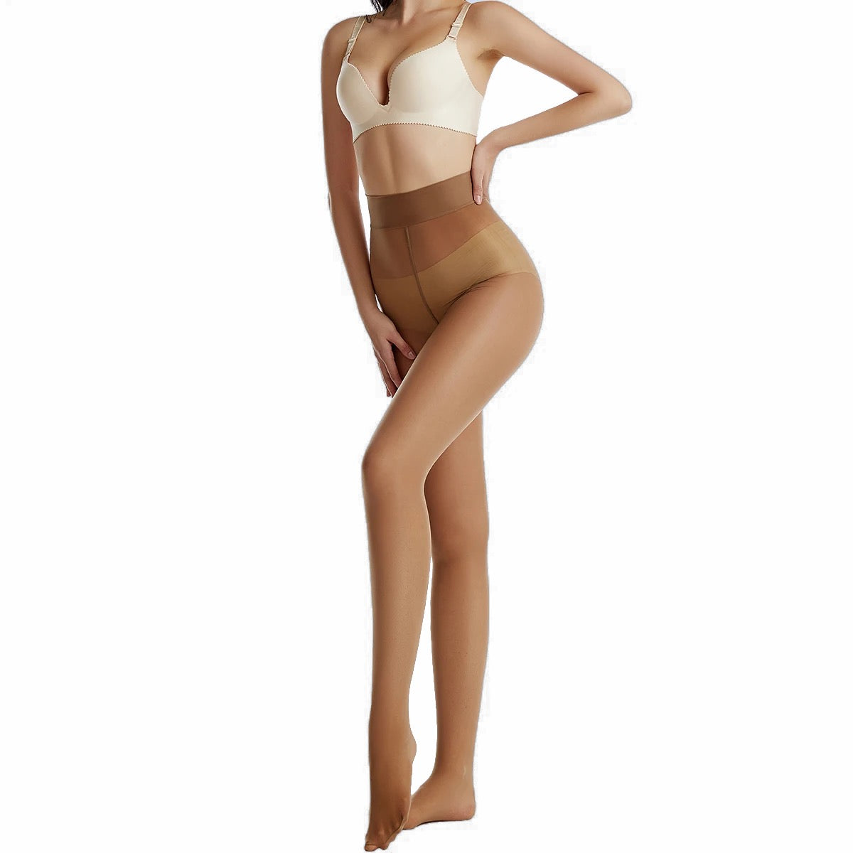 SilhouetteLuxe™ | High-Waisted Sheer Shaping Tights