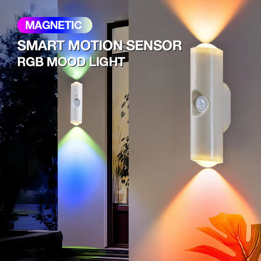 AuraSense™ | Magnetic RGB Motion Sensor Wall Light
