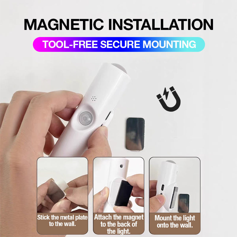 AuraSense™ | Magnetic RGB Motion Sensor Wall Light