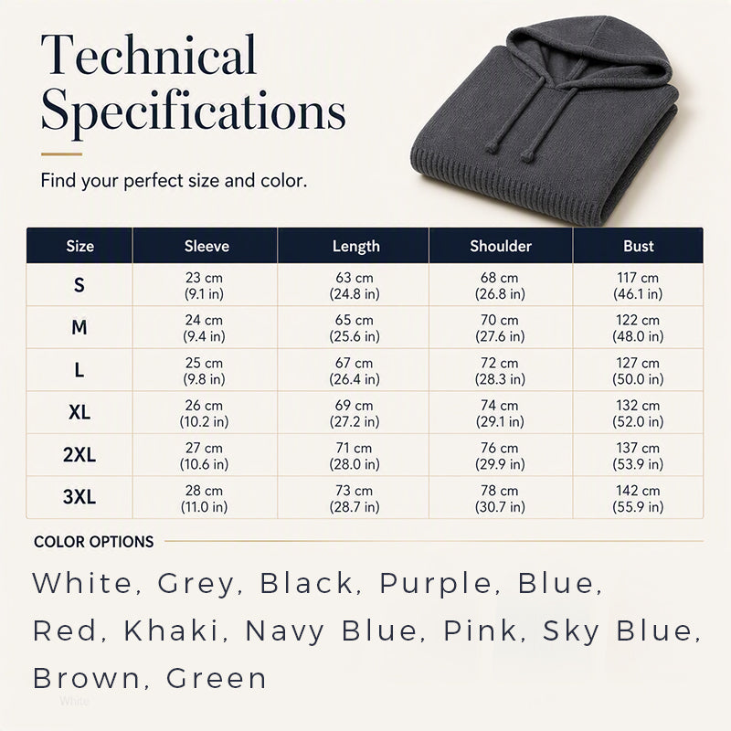 KnitHaven™ | Women's Oversized Hooded Knit Sweater with Drawstring