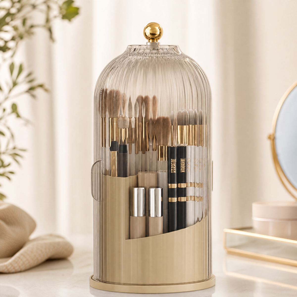 BrushGuard™ | Elegant Dustproof Makeup Brush Organizer